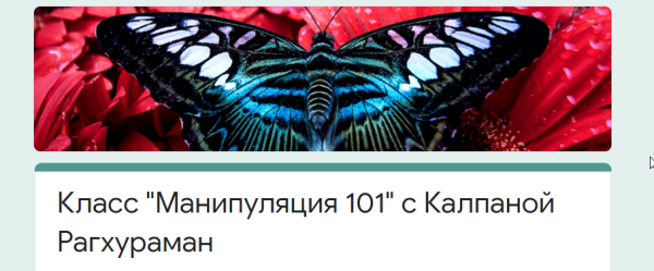 [Access consciousness] Класс Манипуляция 101 (Калпана Рагхураман)