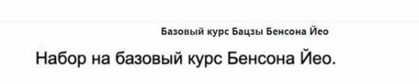 Базовый курс  по Бацзы 1 модуль  (Бенсон Йео)
