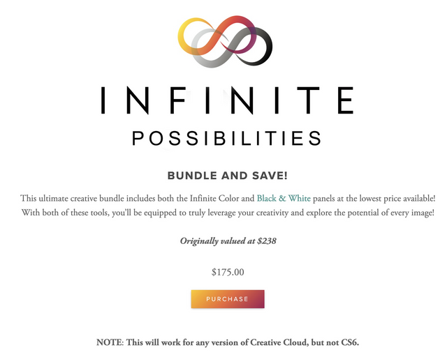 Набор из двух панелей цветокоррекции Color+B&W Infinite Possibilites Bundle, Mac+Win (Pratik Naik)