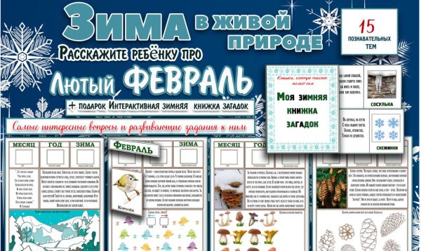 [Увлекательное обучение] Интерактивные Лесные газеты. Февраль (Солдатова Елена)