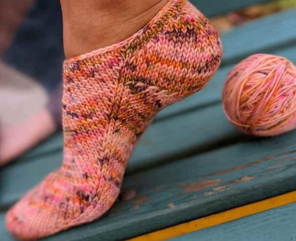 Носки Цветущая сакура (socksscarfknit)